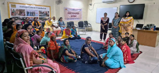 Engagement session at Ambuja Cement Foundation